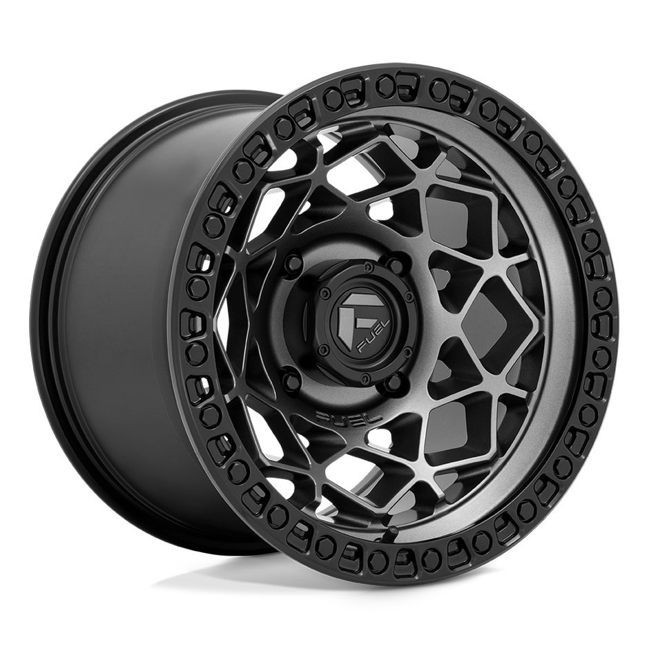 Fuel Wheels D784 Unit UTV 15x10 Gunmetal W/Matte Black Ring 0mm ET 132mm CB 4x156