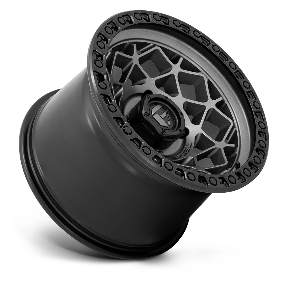 Fuel Wheels D784 Unit UTV 15x10 Gunmetal W/Matte Black Ring 0mm ET 132mm CB 4x156