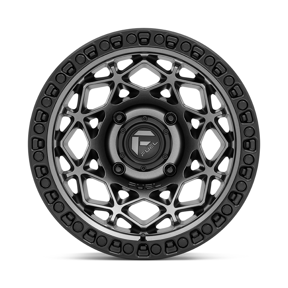 Fuel Wheels D784 Unit UTV 15x10 Gunmetal W/Matte Black Ring 0mm ET 132mm CB 4x156