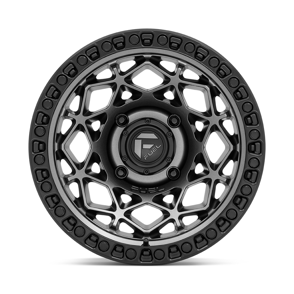 Fuel Wheels D784 Unit UTV 15x10 Gunmetal W/Matte Black Ring 0mm ET 132mm CB 4x156