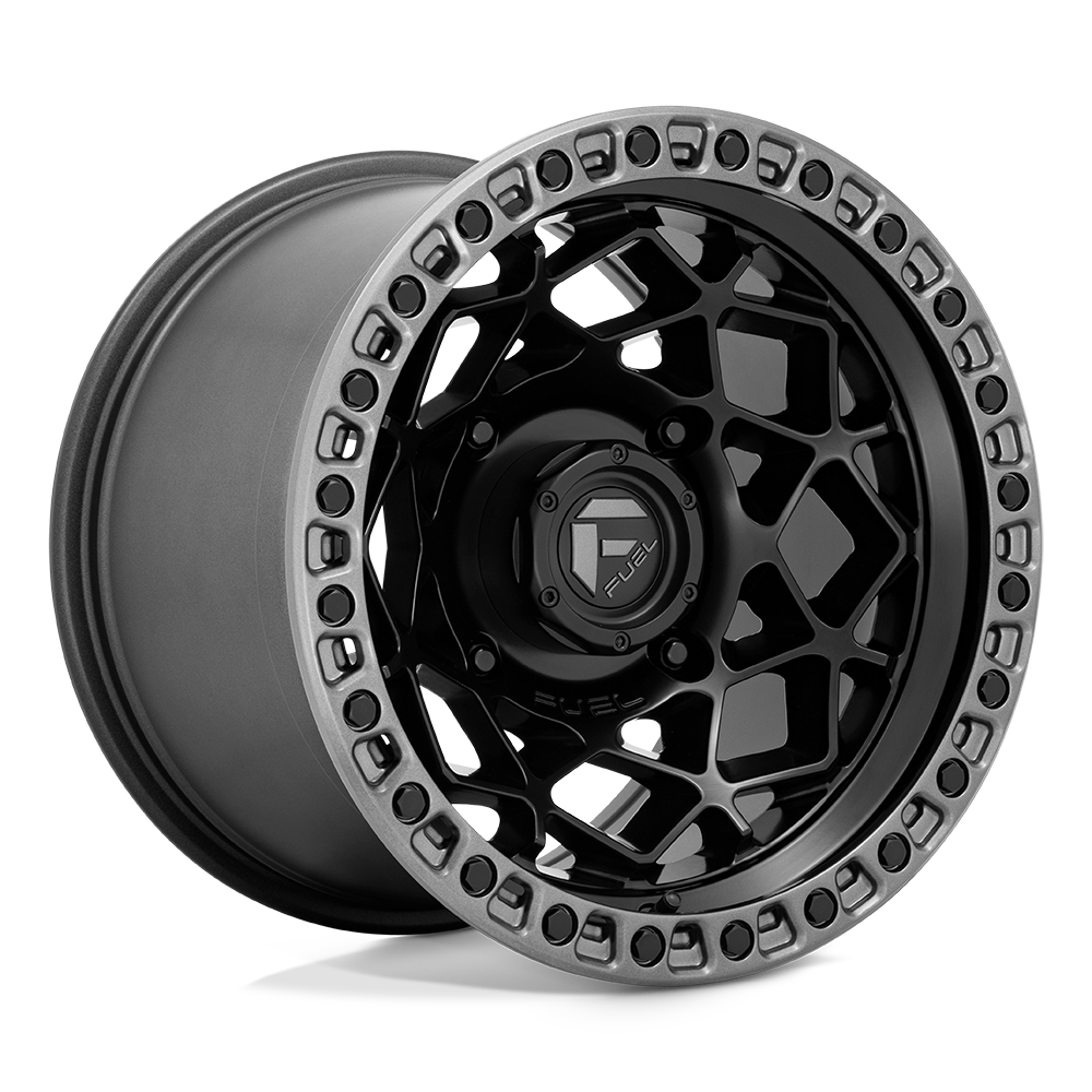 Fuel Wheels D783 Unit UTV 15x10 Matte Black W/Gunmetal Ring 0mm ET 132mm CB 4x156