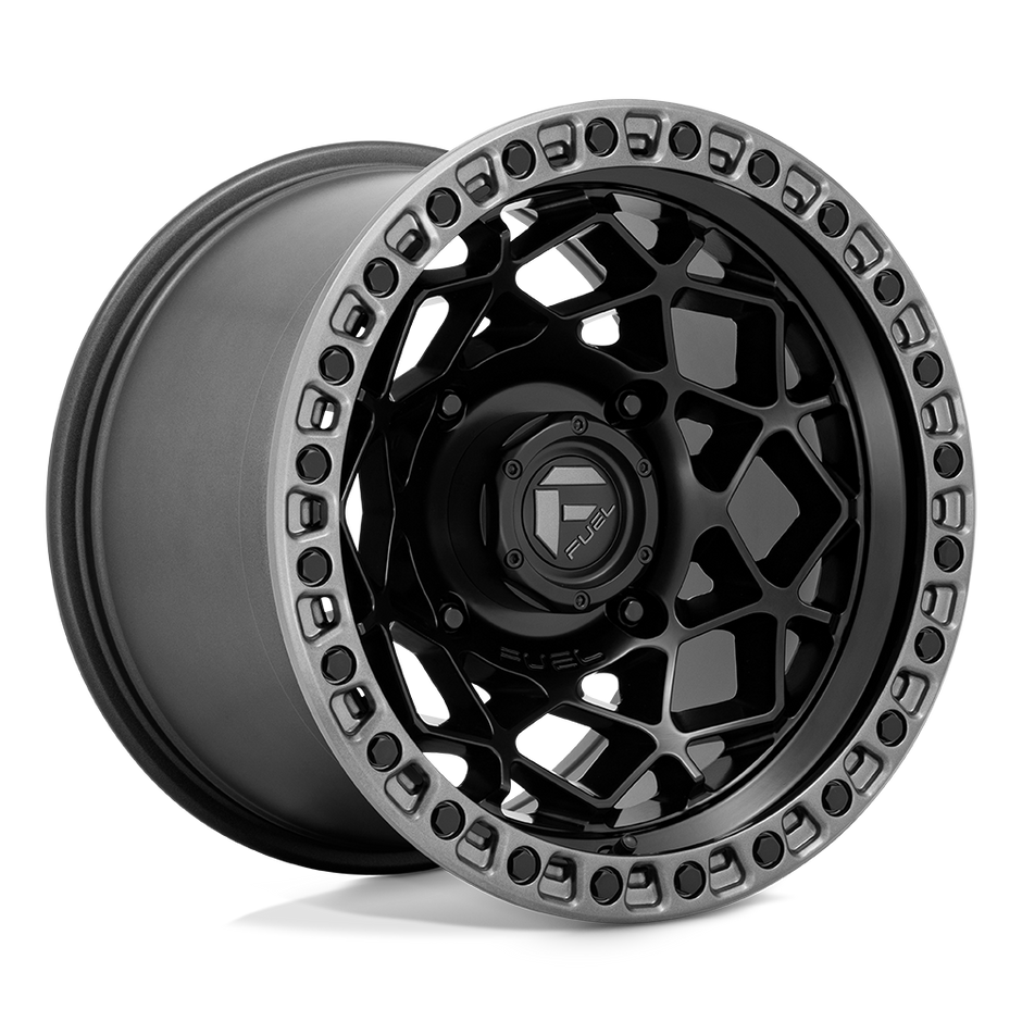 Fuel Wheels D783 Unit UTV 15x10 Matte Black W/Gunmetal Ring 0mm ET 132mm CB 4x156