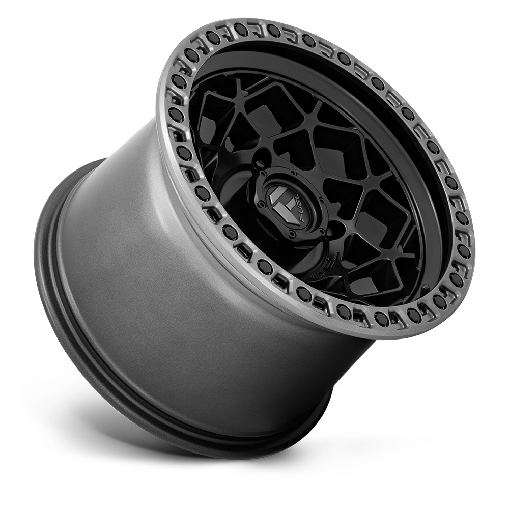 Fuel Wheels D783 Unit UTV 15x10 Matte Black W/Gunmetal Ring 0mm ET 132mm CB 4x156