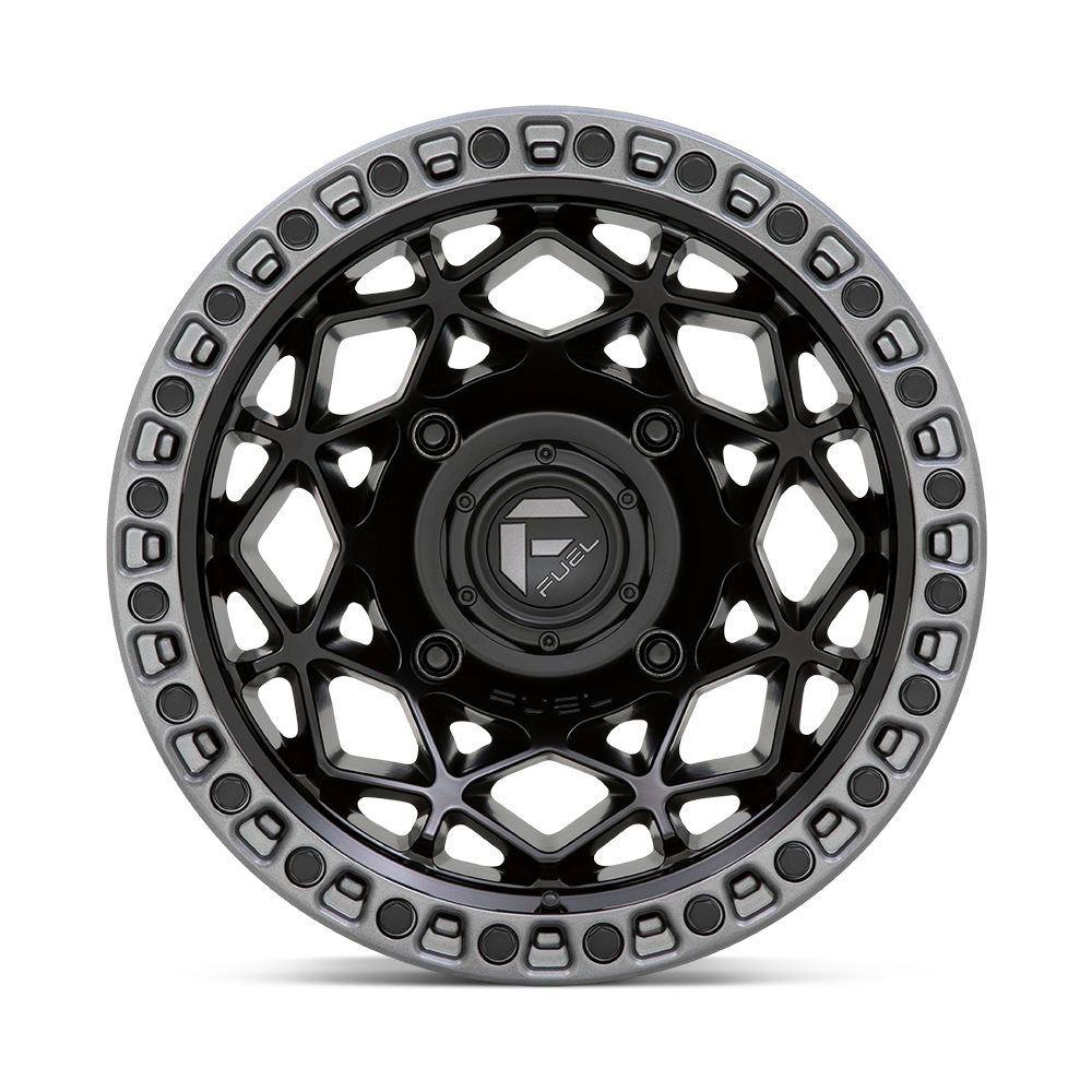 Fuel Wheels D783 Unit UTV 15x10 Matte Black W/Gunmetal Ring 0mm ET 132mm CB 4x156