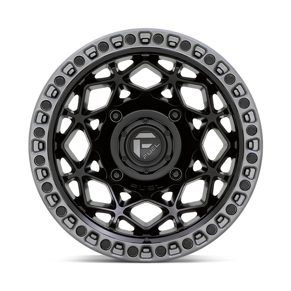 Fuel Wheels D783 Unit UTV 15x10 Matte Black W/Gunmetal Ring 0mm ET 132mm CB 4x156