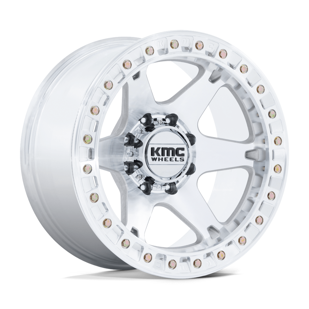 KMC Wheels KM238 VI Beadlock 17x9 Machined -38mm ET 108mm CB Custom BP