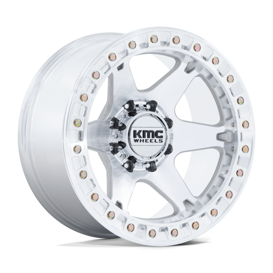 KMC Wheels KM238 VI Beadlock 17x9 Machined -38mm ET 108mm CB Custom BP