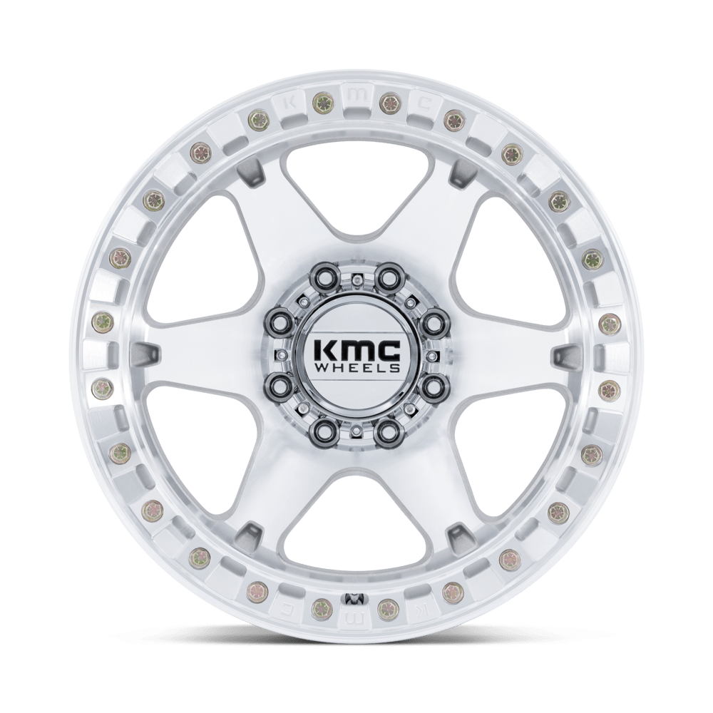 KMC Wheels KM238 VI Beadlock 17x9 Machined -38mm ET 108mm CB Custom BP