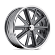 American Racing VN407 Cobra 18x8 Two-Piece Mag Gray w/Polished Barrel 0mm ET 72.6mm CB 5x114.3