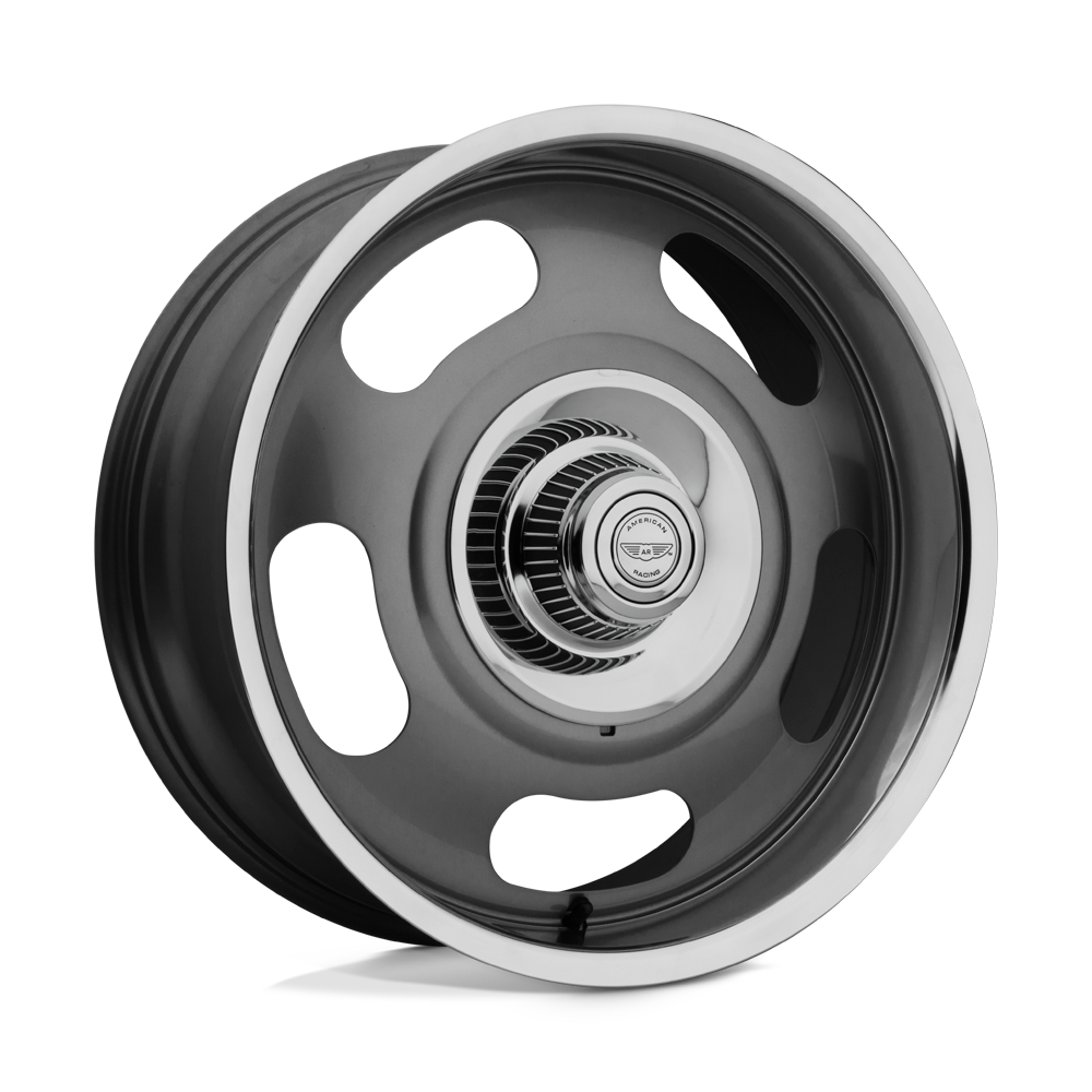 American Racing VN506 20x8 Mag Gray Center w/Polished Lip 0mm ET 78.1mm CB Custom Bolt Pattern