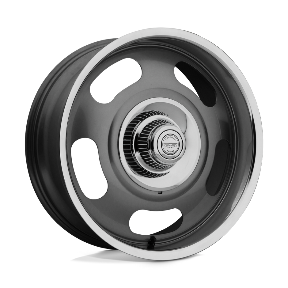 American Racing VN506 20x8 Mag Gray Center w/Polished Lip 0mm ET 78.1mm CB Custom Bolt Pattern