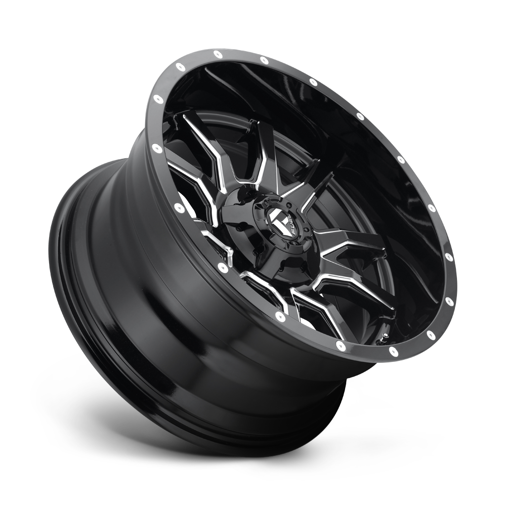 Fuel Wheels D627 Vandal 17x9 Gloss Black Milled 1mm ET 110.1mm CB 5x139.7/5x150
