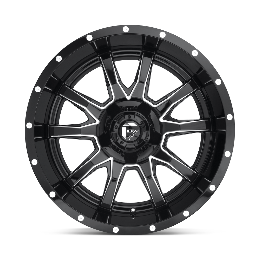 Fuel Wheels D627 Vandal 17x9 Gloss Black Milled 1mm ET 110.1mm CB 5x139.7/5x150