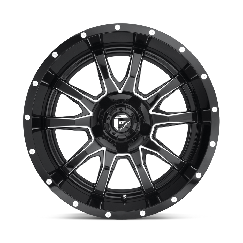 Fuel Wheels D627 Vandal 17x9 Gloss Black Milled 1mm ET 110.1mm CB 5x139.7/5x150