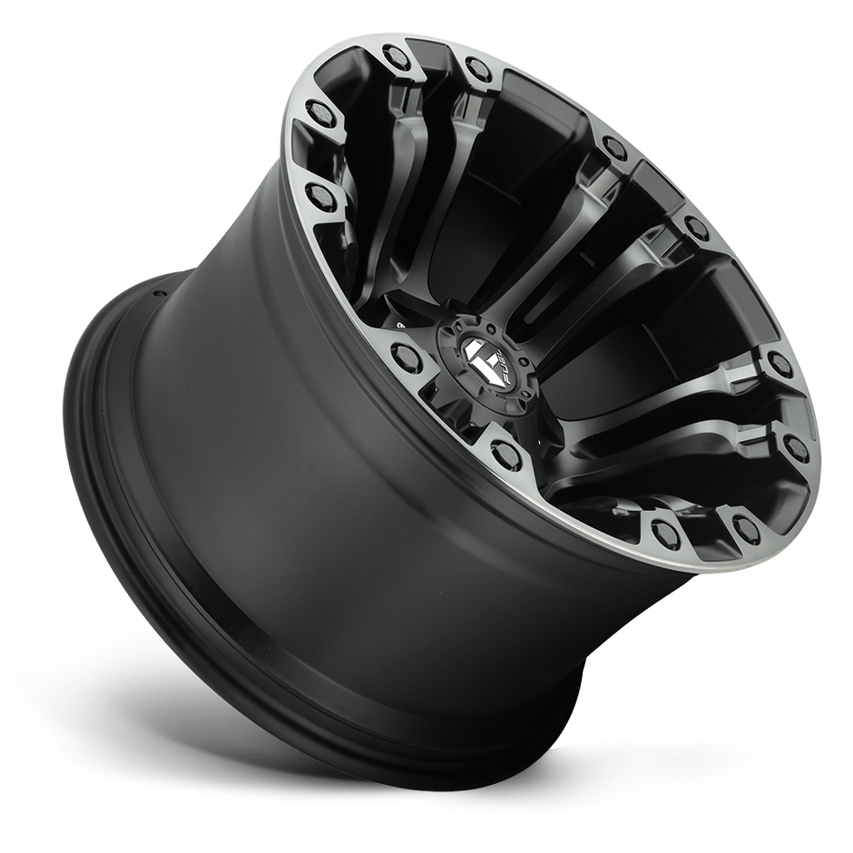 Fuel Wheels D851 Vapor 17x9 Matte Black w/Gray Tint -12mm ET 78.1mm CB 5x114.3/5x127