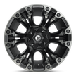 Fuel Wheels D851 Vapor 17x9 Matte Black w/Gray Tint -12mm ET 78.1mm CB 5x114.3/5x127