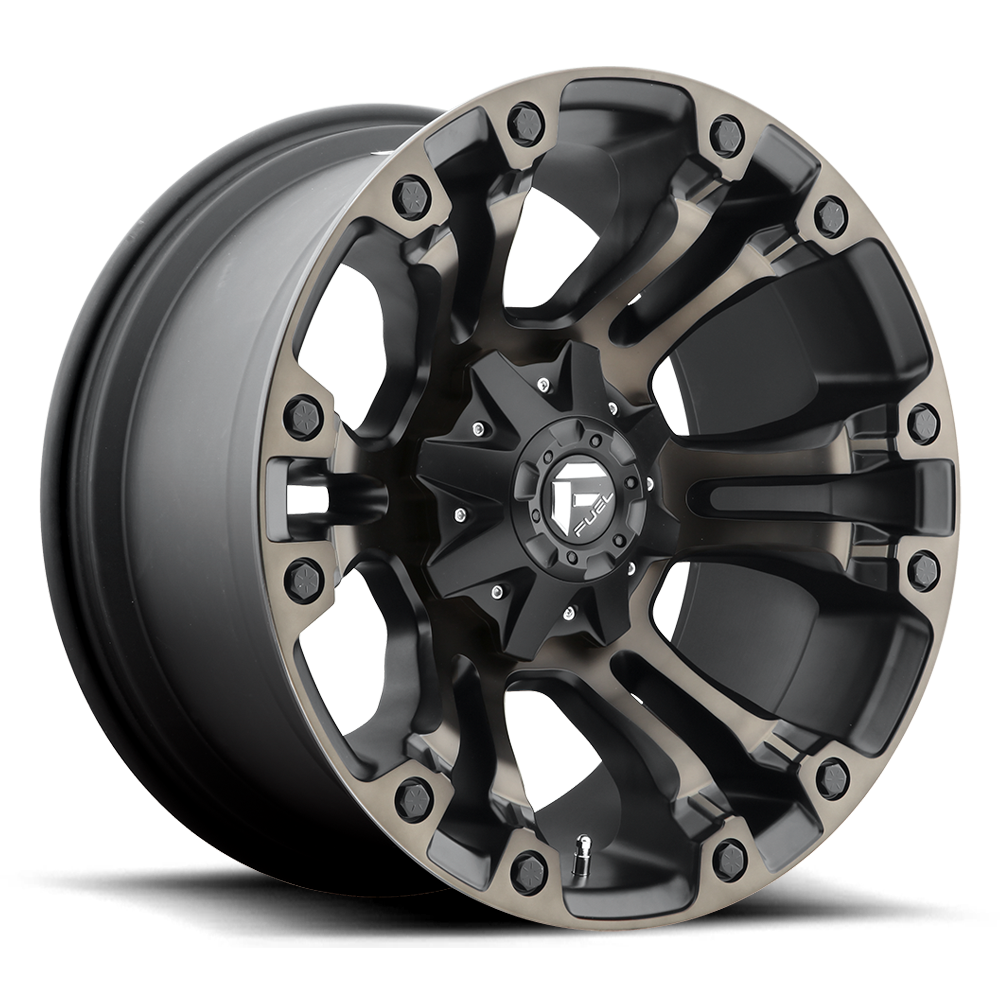 Fuel Wheels D569 Vapor 17x10 Matte Black w/Double Dark Tint -18mm ET 78.1mm CB 5x114.3/5x127