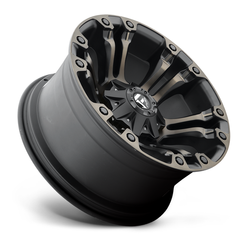 Fuel Wheels D569 Vapor 17x10 Matte Black w/Double Dark Tint -18mm ET 78.1mm CB 5x114.3/5x127