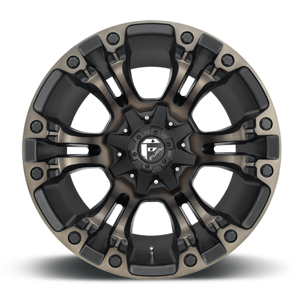 Fuel Wheels D569 Vapor 17x10 Matte Black w/Double Dark Tint -18mm ET 78.1mm CB 5x114.3/5x127