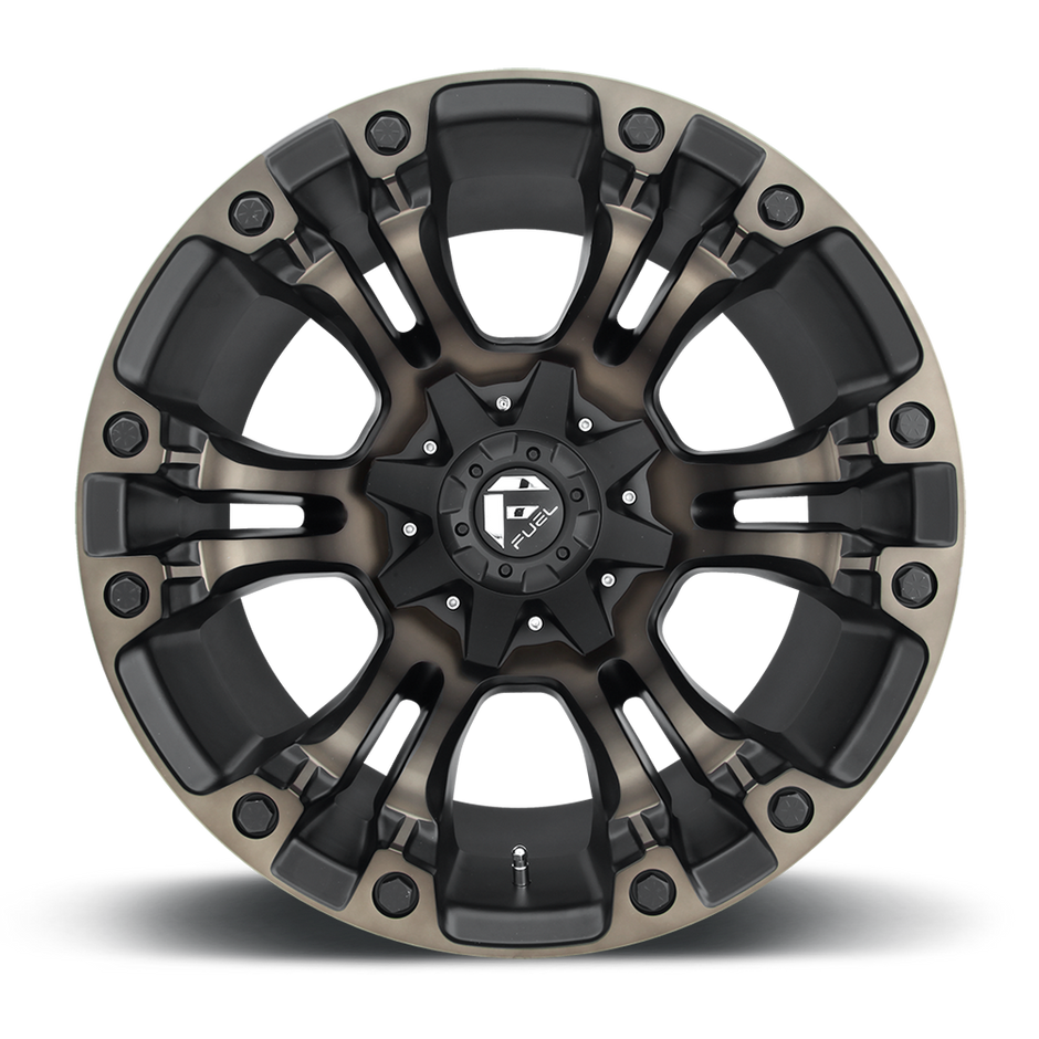 Fuel Wheels D569 Vapor 17x10 Matte Black w/Double Dark Tint -18mm ET 78.1mm CB 5x114.3/5x127