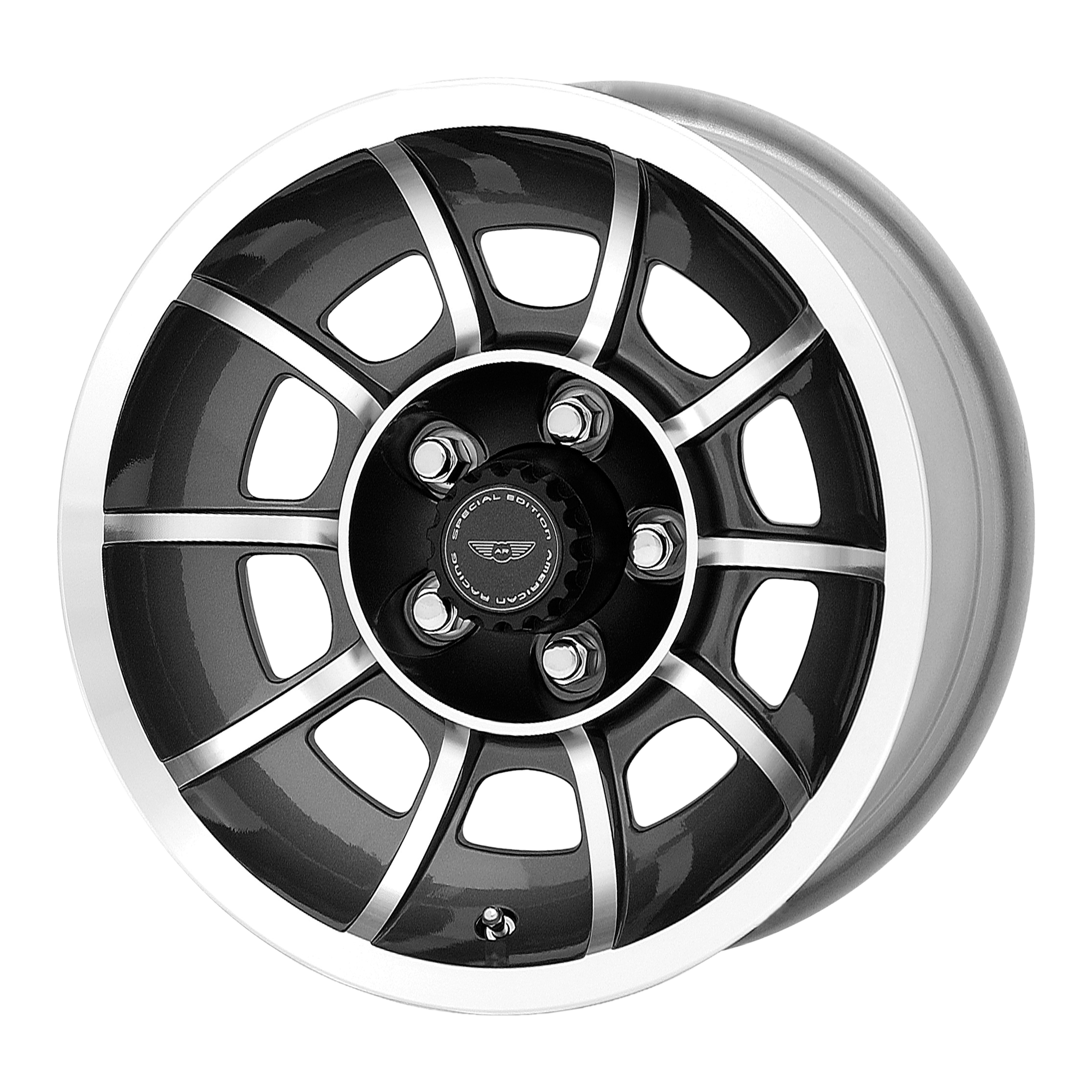 American Racing VN47 Vector 15x8.5 Anthracite Gray w/Machined Face 6mm ET 86mm CB 5x120.65
