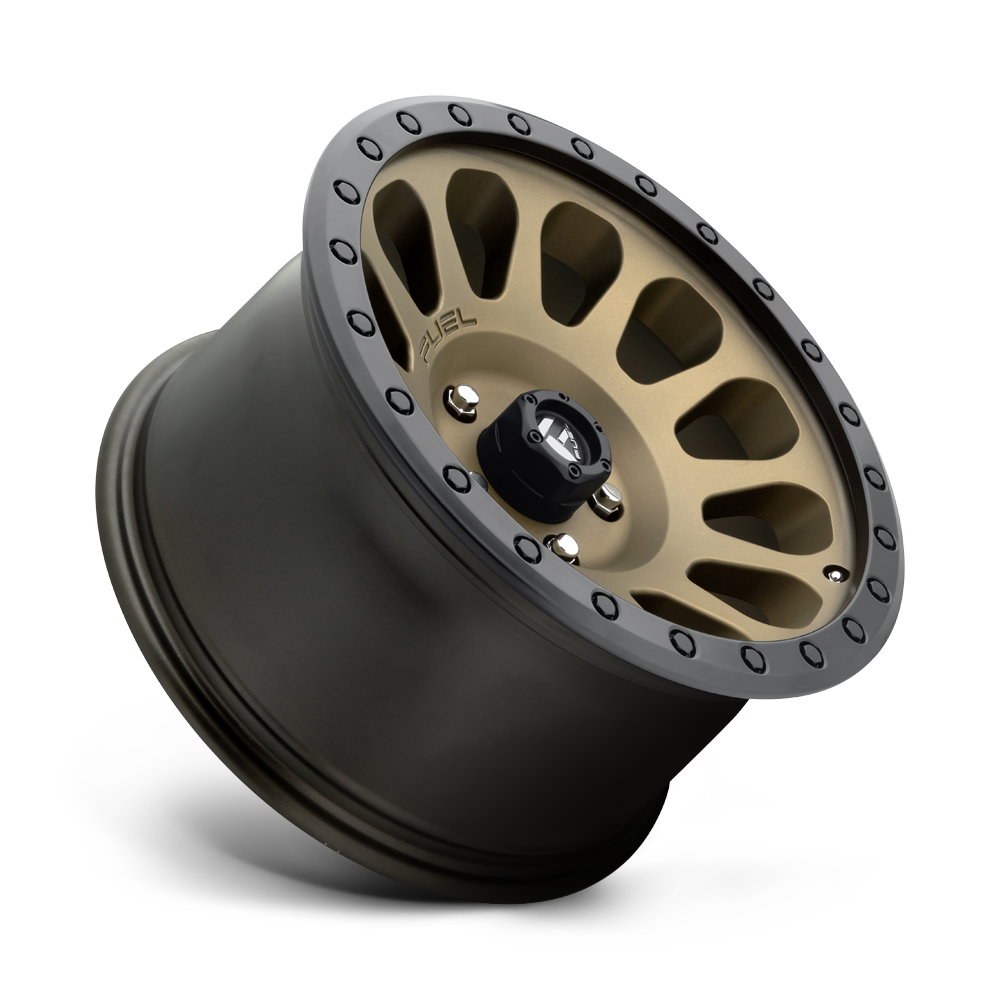 Fuel Wheels D600 Vector 17x8.5 Matte Bronze w/Black Bead Ring 7mm ET 108mm CB 6x139.7