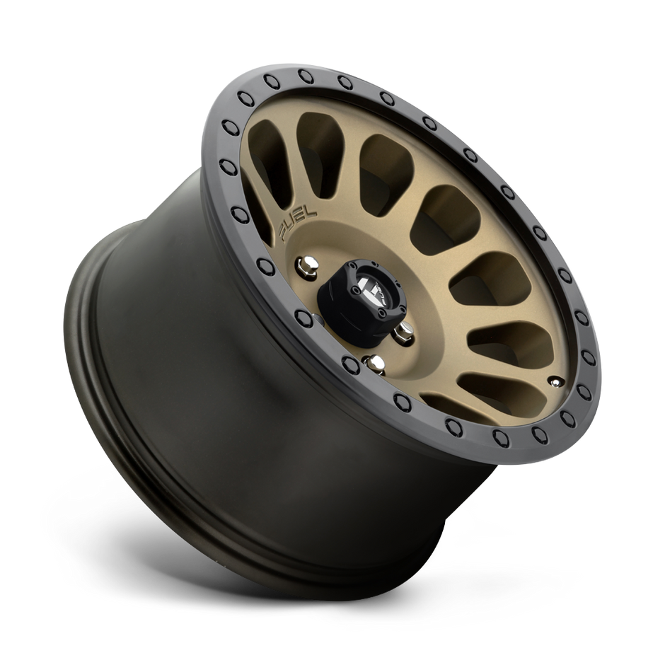 Fuel Wheels D600 Vector 17x8.5 Matte Bronze w/Black Bead Ring 7mm ET 108mm CB 6x139.7