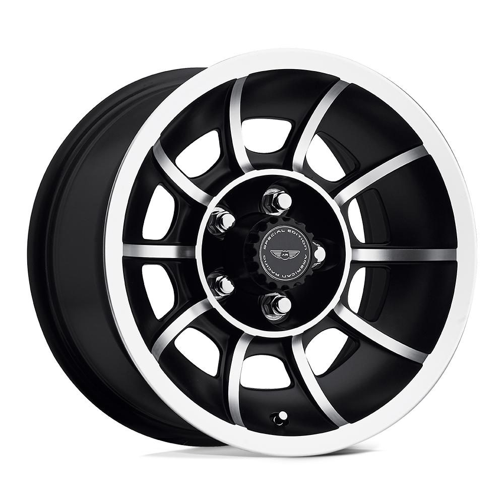 American Racing VN47 Vector 15x7 Satin Black Machined 0mm ET 86mm CB 5x114.3