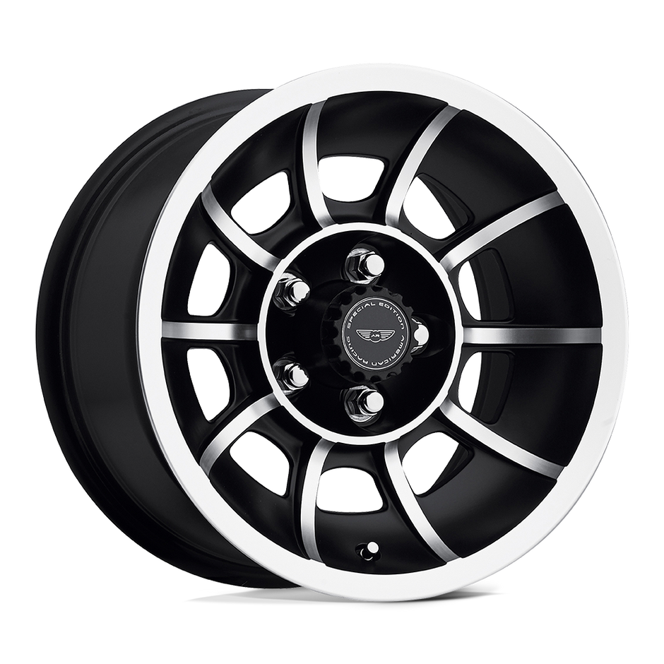 American Racing VN47 Vector 15x7 Satin Black Machined 0mm ET 86mm CB 5x114.3