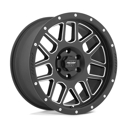 Pro Comp Alloys PA40 Vertigo 17x9 Satin Black Milled -6mm ET 87.1mm CB 6x135