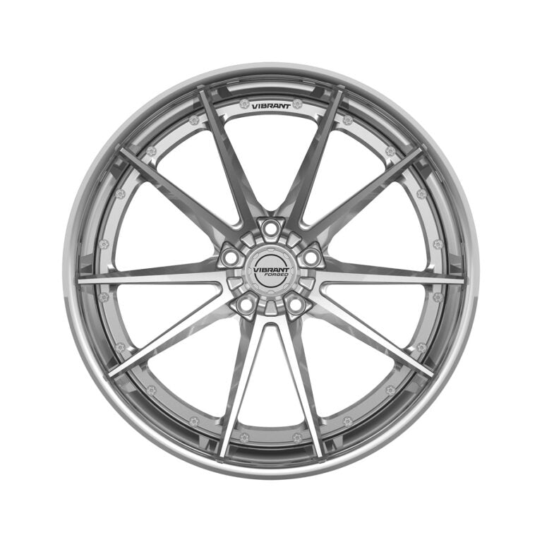 Vibrant Forged VFF.02 forged wheel - headshot view