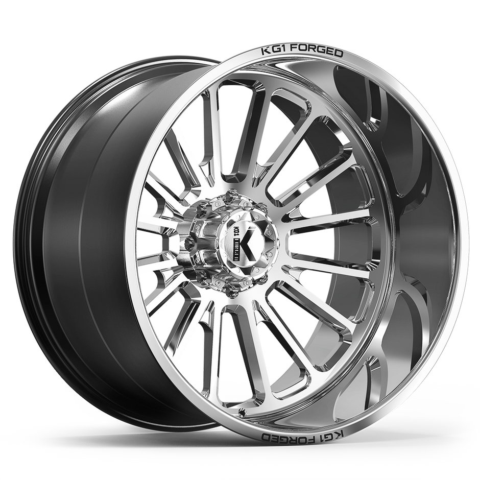 KG1 Forged KC010 Victor 28x16 Polished -101mm ET 124.3mm CB 8x180