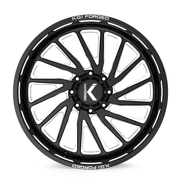 KG1 Forged KF004 Vile-Right Wheel 26x16 Gloss Black Milled -101mm ET 125.1mm CB 8x170