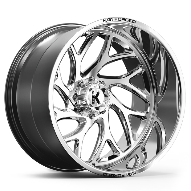 KG1 Forged KC009 Vortex-Right Wheel 26x14 Polished -76mm ET 125.1mm CB 8x170