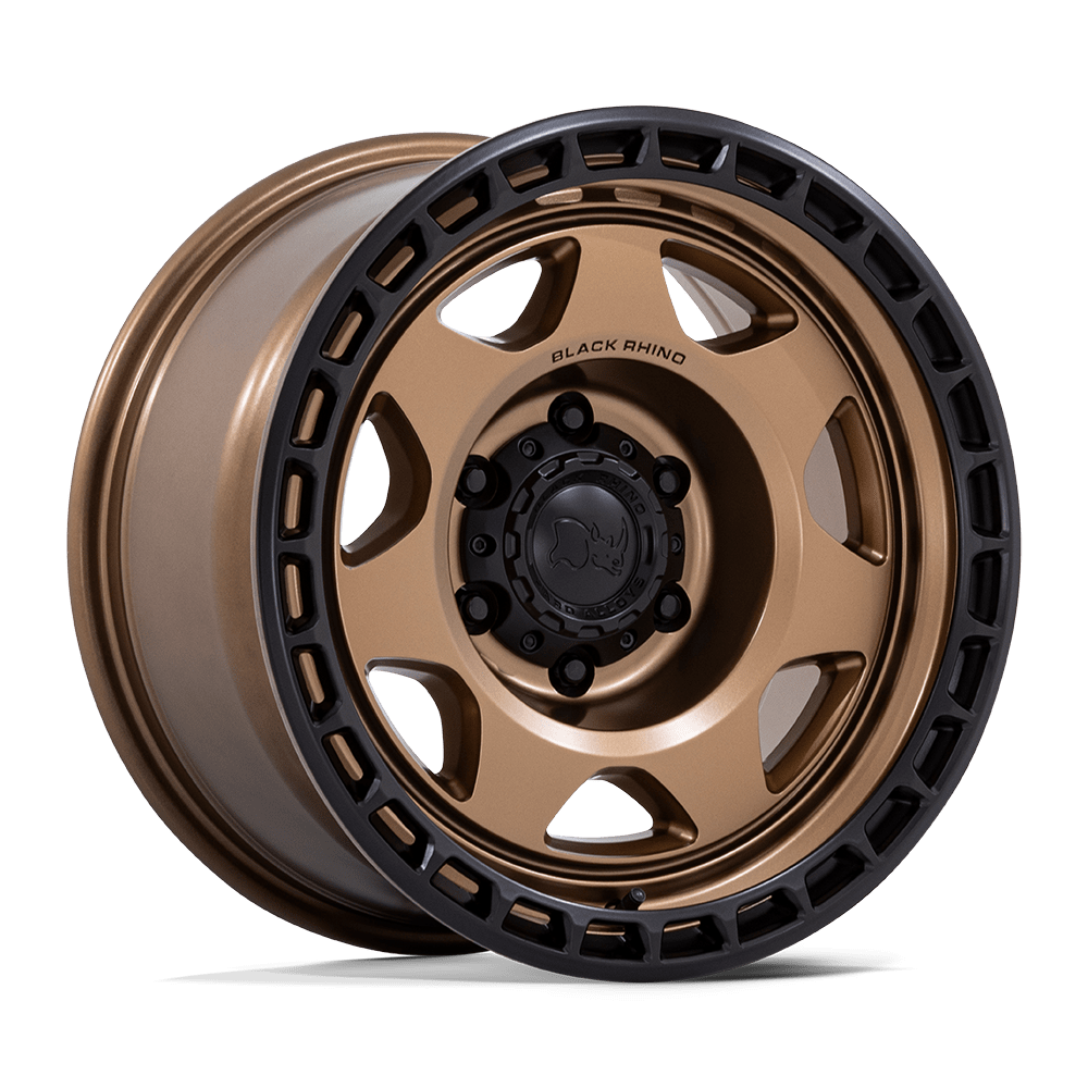 Black Rhino Hard Alloys BR018 Voyager 17x8.5 Matte Bronze w/Matte Black Lip 0mm ET 71.5mm CB 5x127