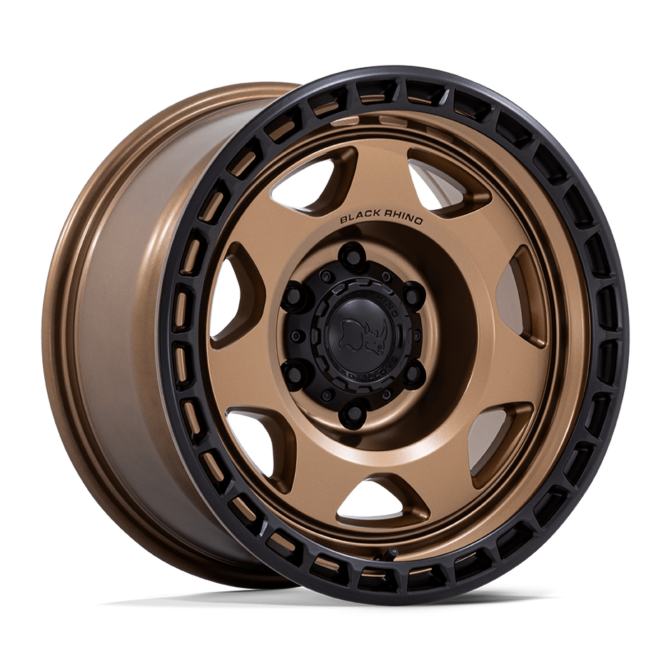 Black Rhino Hard Alloys BR018 Voyager 17x8.5 Matte Bronze w/Matte Black Lip 0mm ET 71.5mm CB 5x127