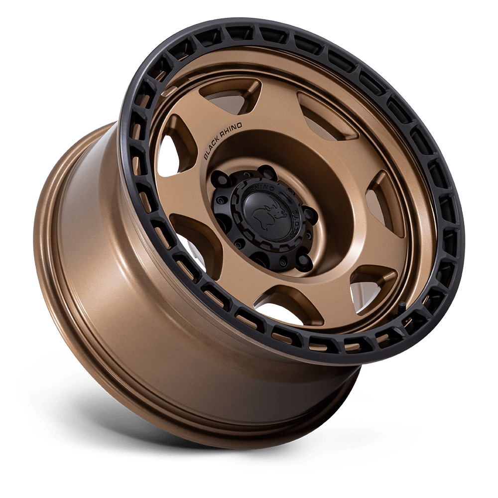 Black Rhino Hard Alloys BR018 Voyager 17x8.5 Matte Bronze w/Matte Black Lip 0mm ET 71.5mm CB 5x127