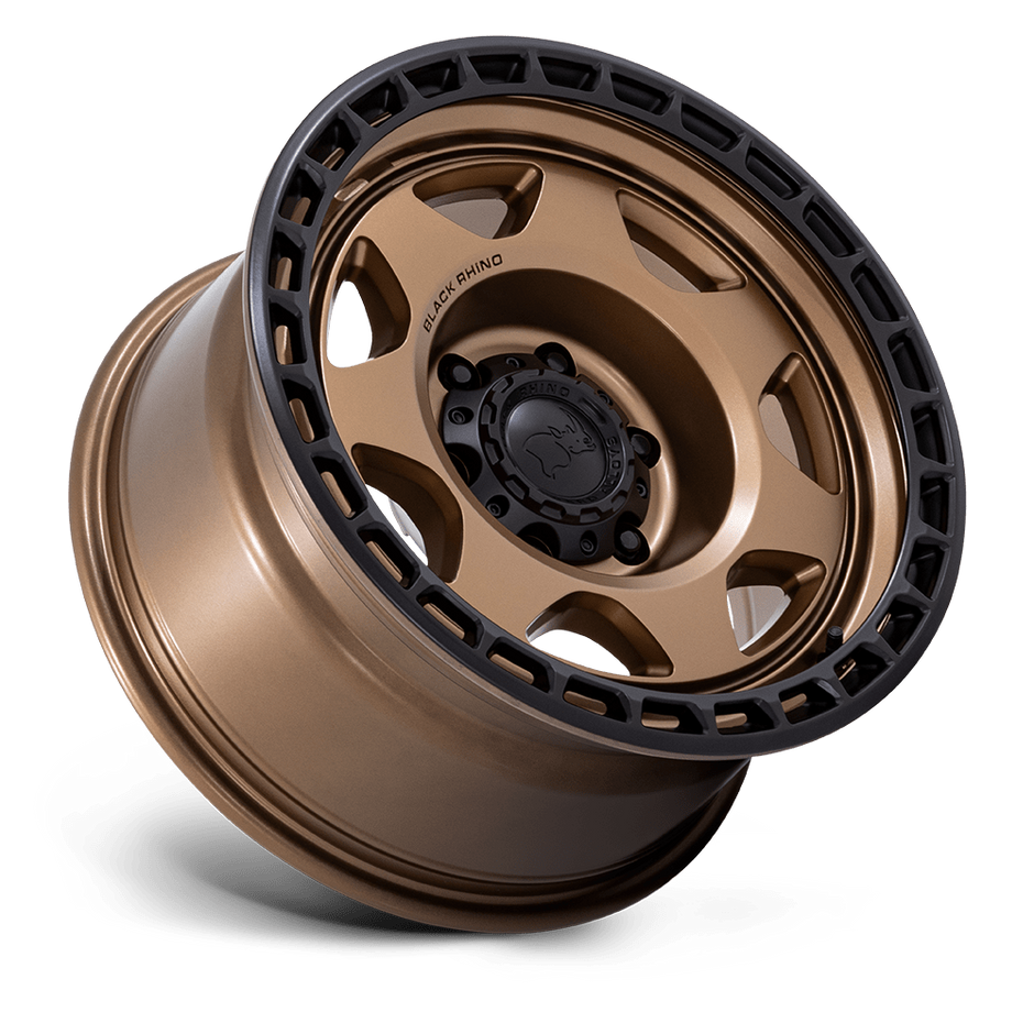 Black Rhino Hard Alloys BR018 Voyager 17x8.5 Matte Bronze w/Matte Black Lip 0mm ET 71.5mm CB 5x127
