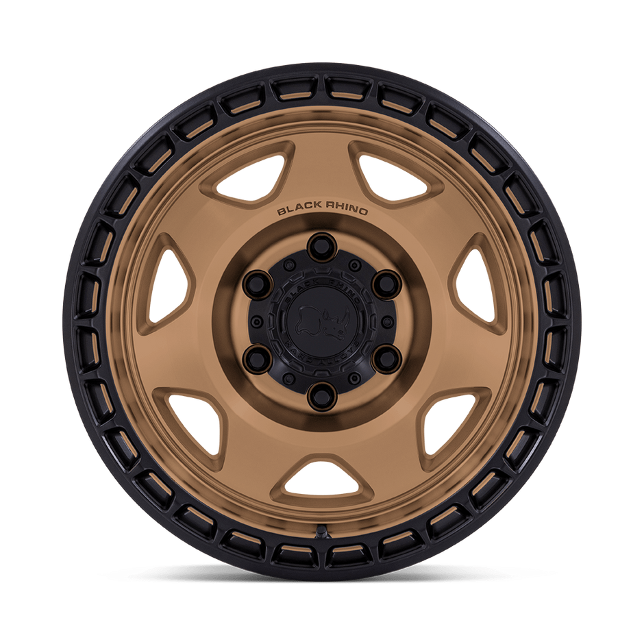 Black Rhino Hard Alloys BR018 Voyager 17x8.5 Matte Bronze w/Matte Black Lip 0mm ET 71.5mm CB 5x127