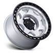 Black Rhino Hard Alloys BR018 Voyager 17x8.5 Silver Machined w/Matte Black Lip 0mm ET 71.5mm CB 5x127