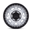 Black Rhino Hard Alloys BR018 Voyager 17x8.5 Silver Machined w/Matte Black Lip 0mm ET 71.5mm CB 5x127