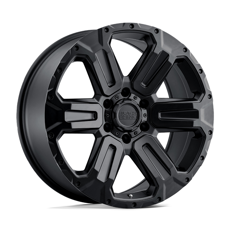 Black Rhino Hard Alloys Wanaka 17x8.5 Matte Black -18mm ET 112.1mm CB 6x139.7