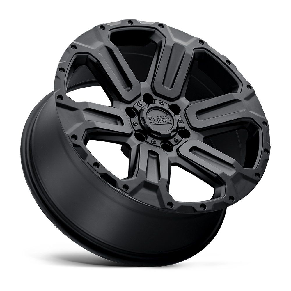 Black Rhino Hard Alloys Wanaka 17x8.5 Matte Black -18mm ET 112.1mm CB 6x139.7