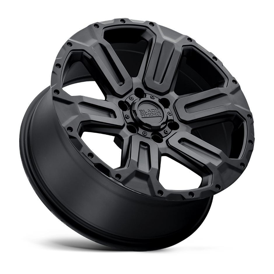Black Rhino Hard Alloys Wanaka 17x8.5 Matte Black -18mm ET 112.1mm CB 6x139.7