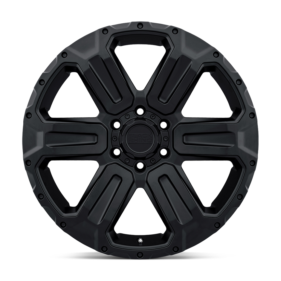 Black Rhino Hard Alloys Wanaka 17x8.5 Matte Black -18mm ET 112.1mm CB 6x139.7