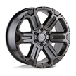 Black Rhino Hard Alloys Wanaka 17x8.5 Matte Gunmetal w/Brushed Face 12mm ET 112.1mm CB 6x139.7