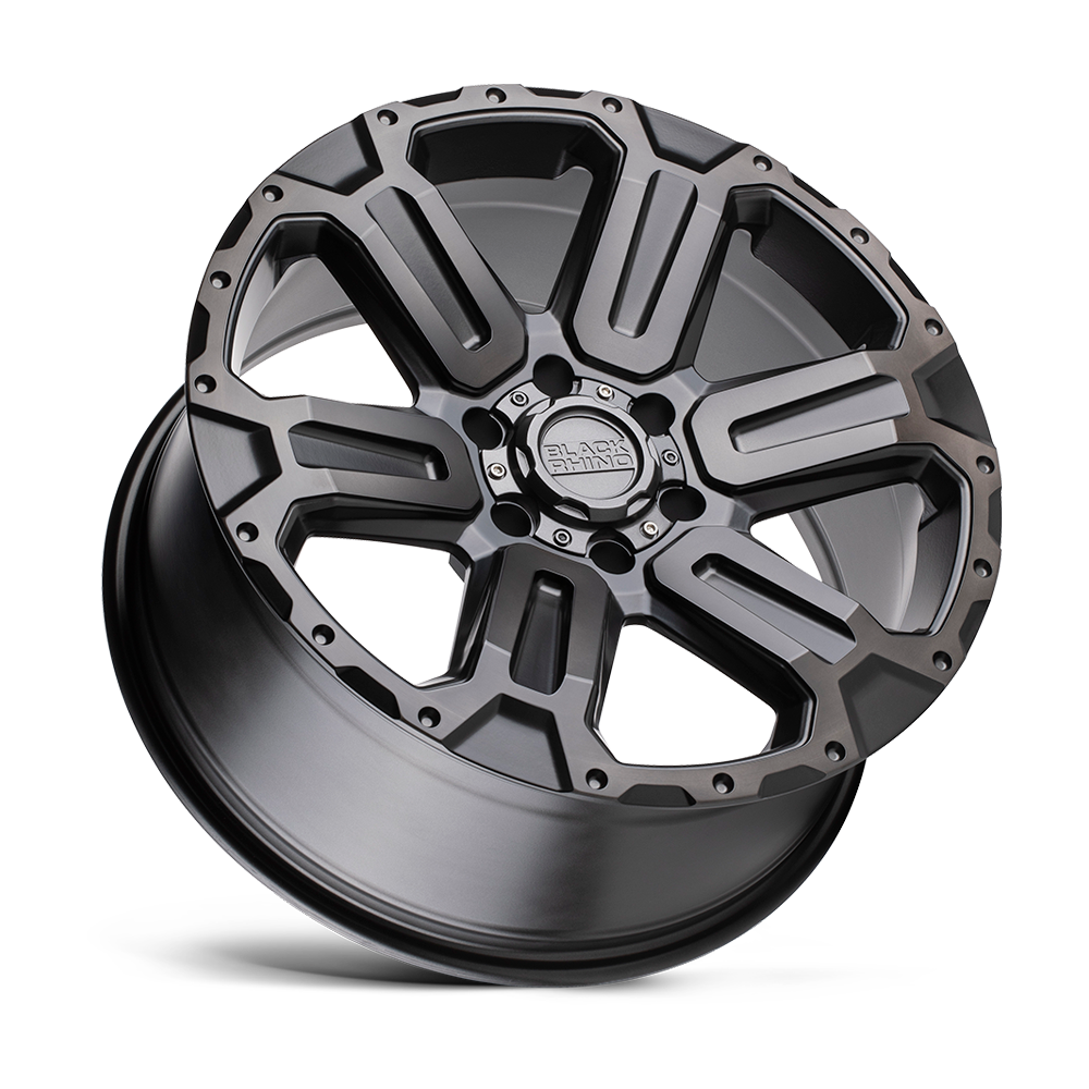 Black Rhino Hard Alloys Wanaka 17x8.5 Matte Gunmetal w/Brushed Face 12mm ET 112.1mm CB 6x139.7