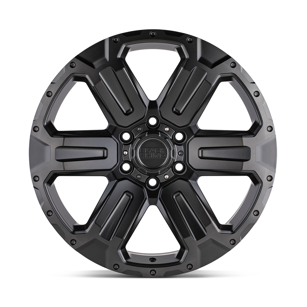 Black Rhino Hard Alloys Wanaka 17x8.5 Matte Gunmetal w/Brushed Face 12mm ET 112.1mm CB 6x139.7
