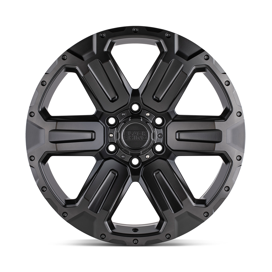 Black Rhino Hard Alloys Wanaka 17x8.5 Matte Gunmetal w/Brushed Face 12mm ET 112.1mm CB 6x139.7