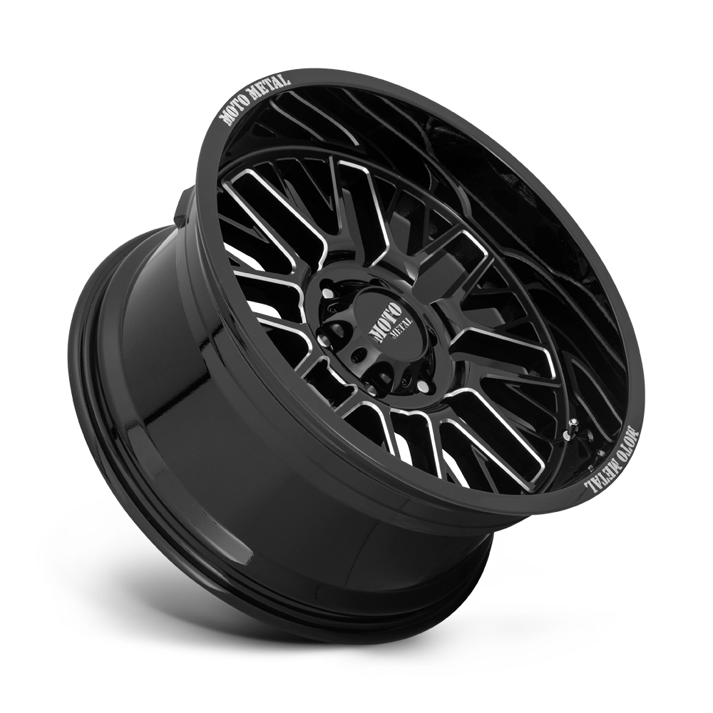 Moto Metal MO802 Warlock 20x9 Gloss Black Milled 18mm ET 66.06mm CB 6x114.3